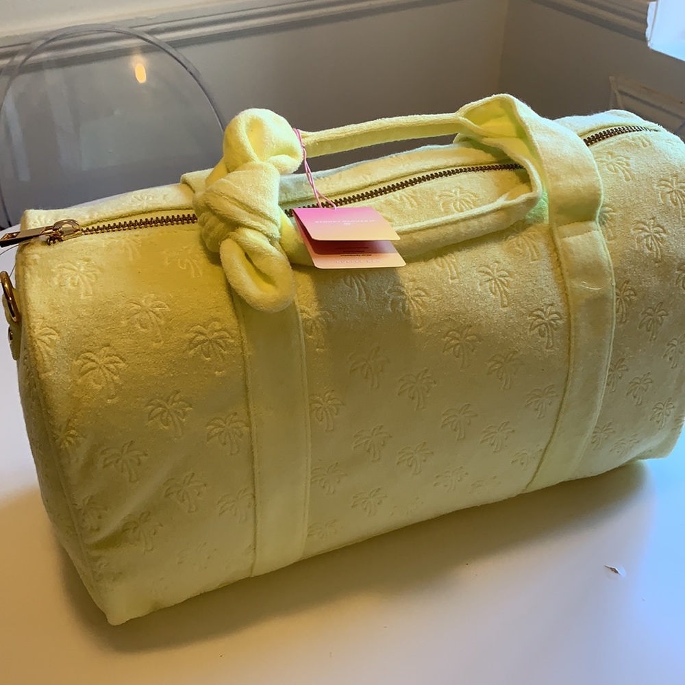 Stoney Clover Lane x Target Yellow Terry Cloth Embossed Palm Trees
